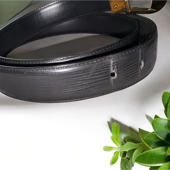 Louis Vuitton Black Epi Leather belt - Picture 3 of 12